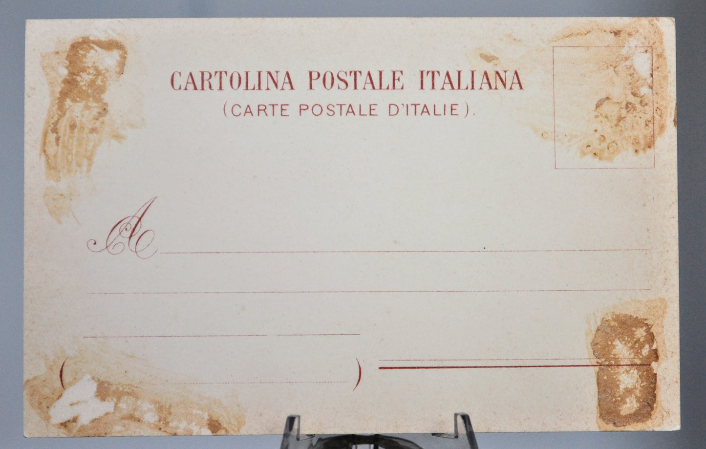 1900s Mount Vesuvius Volcano Italy Artist Postcard - Before 1906 Eruption! - Unposted/Blank - Antique Richter & Co Vesuvio Italian Postcard