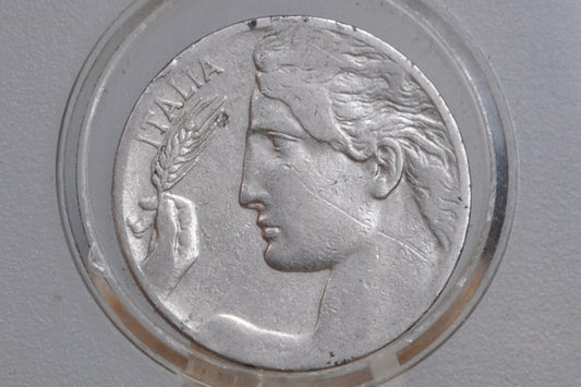 1912 Italian 20 Centesimi Coin - Vittorio Emanuele III - C.20 - Great Condition; Beautiful Design & Artwork - Italy 20 Centesimi