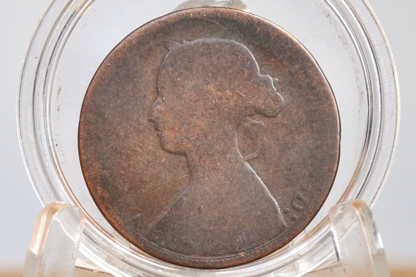 1872 Great Britain Half Penny - Better Date - UK 1/2 Penny 1872 Queen Victoria Penny