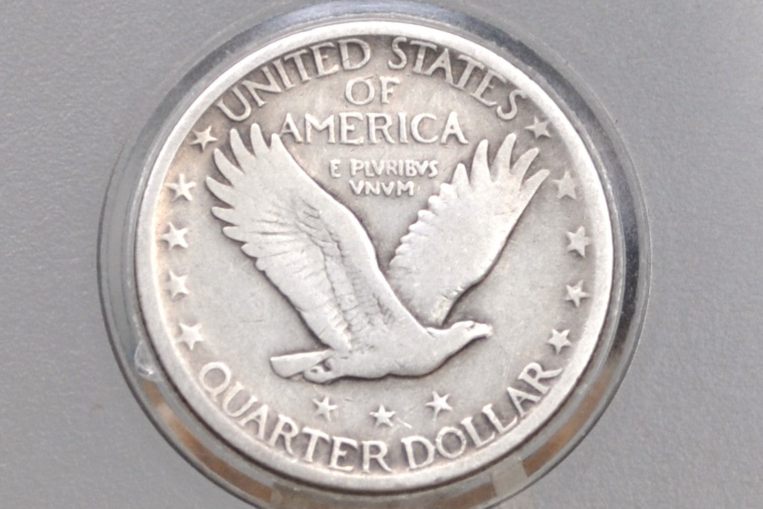 1917 Standing Liberty Quarter Type 2 - VG (Very Good) Details - Affordable Coin - 1917 Standing Liberty Quarter Type II