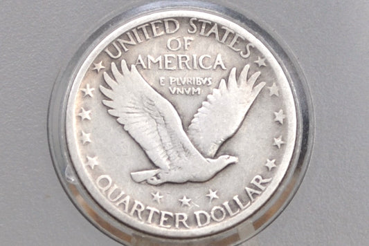 1917 Standing Liberty Quarter Type 2 - VG (Very Good) Details - Affordable Coin - 1917 Standing Liberty Quarter Type II