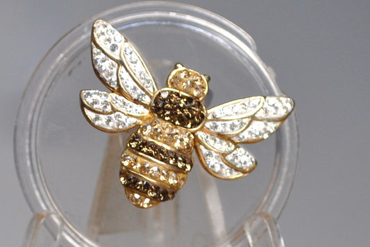 Sterling Silver Bumble Bee Pendant - Antique Bee Pendant - Silver Bee Charm