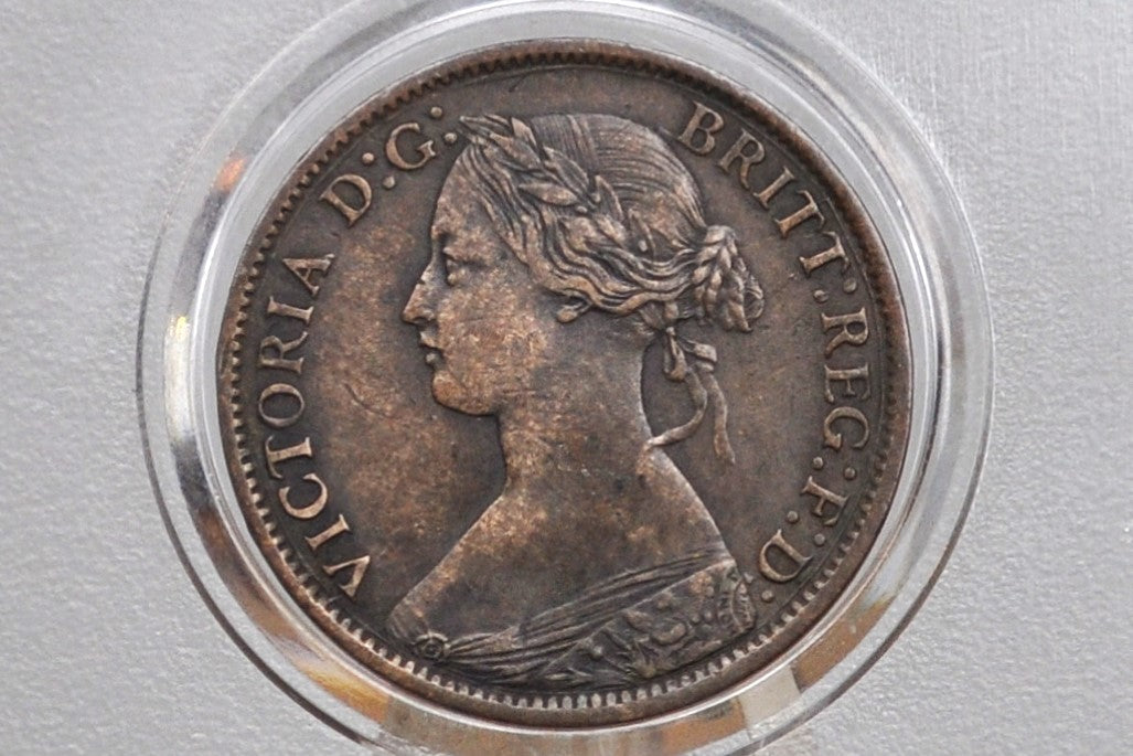 1861 Nova Scotia Half Penny - XF Grade / Condition - Province of Nova Scotia 1/2 Penny 1861, Rarer Coin