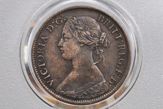 1861 Nova Scotia Half Penny - XF Grade / Condition - Province of Nova Scotia 1/2 Penny 1861, Rarer Coin