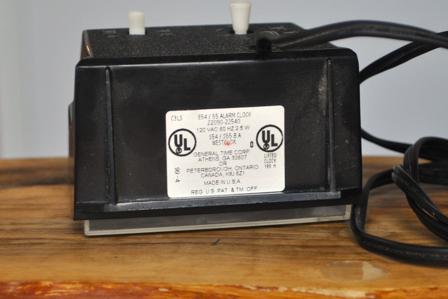 Vintage Dialite Westclox Analog Alarm Clock - Working - Model 22090-22540 - Tabletop Clock