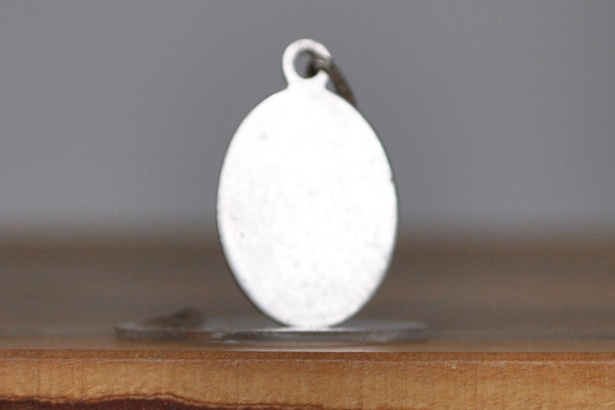 Silver Mary and Child Pendant - Stamped and Tested Sterling Silver - Christian Medal - Italian Religious Medal - OTC International