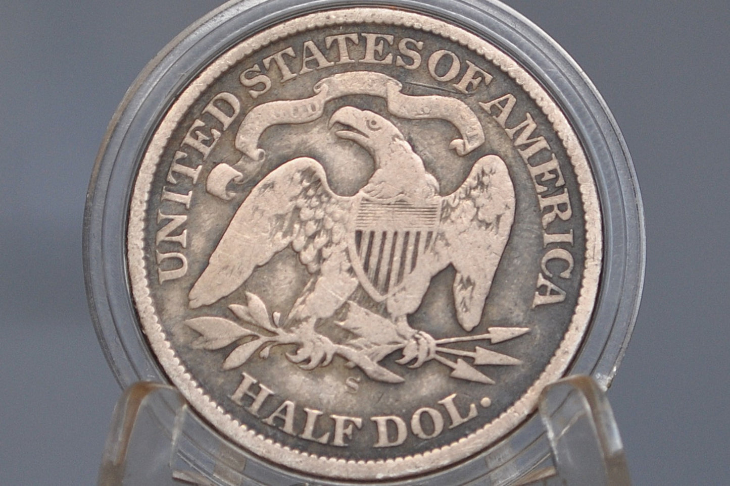 1872-S Seated Liberty Half Dollar - Good - 1872 S Liberty Seated Silver Half Dollar - Rare Date!