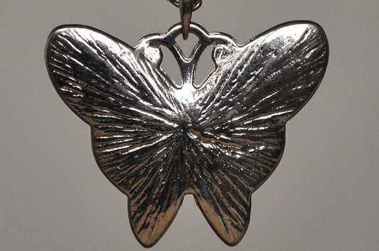 Butterfly Abalone Shell Necklace - Butterfly charm Necklace with Abalone Shell Inlay