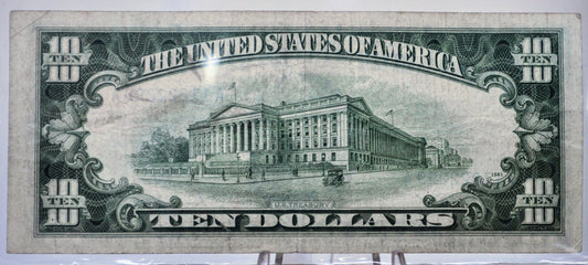1953A Fancy Trinary Repeater Serial Number 10 Dollar Silver Certificate - 11222299 - 1953-A Ten Dollar Fancy Serial Note - Fr#1707