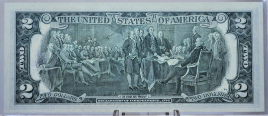 1976 Bicentennial 2 Dollar Liberty Bell Stamp Note - First Day of Issue Portsmouth Naval Base - 1976 Two Dollar First Issue Stamp Banknote