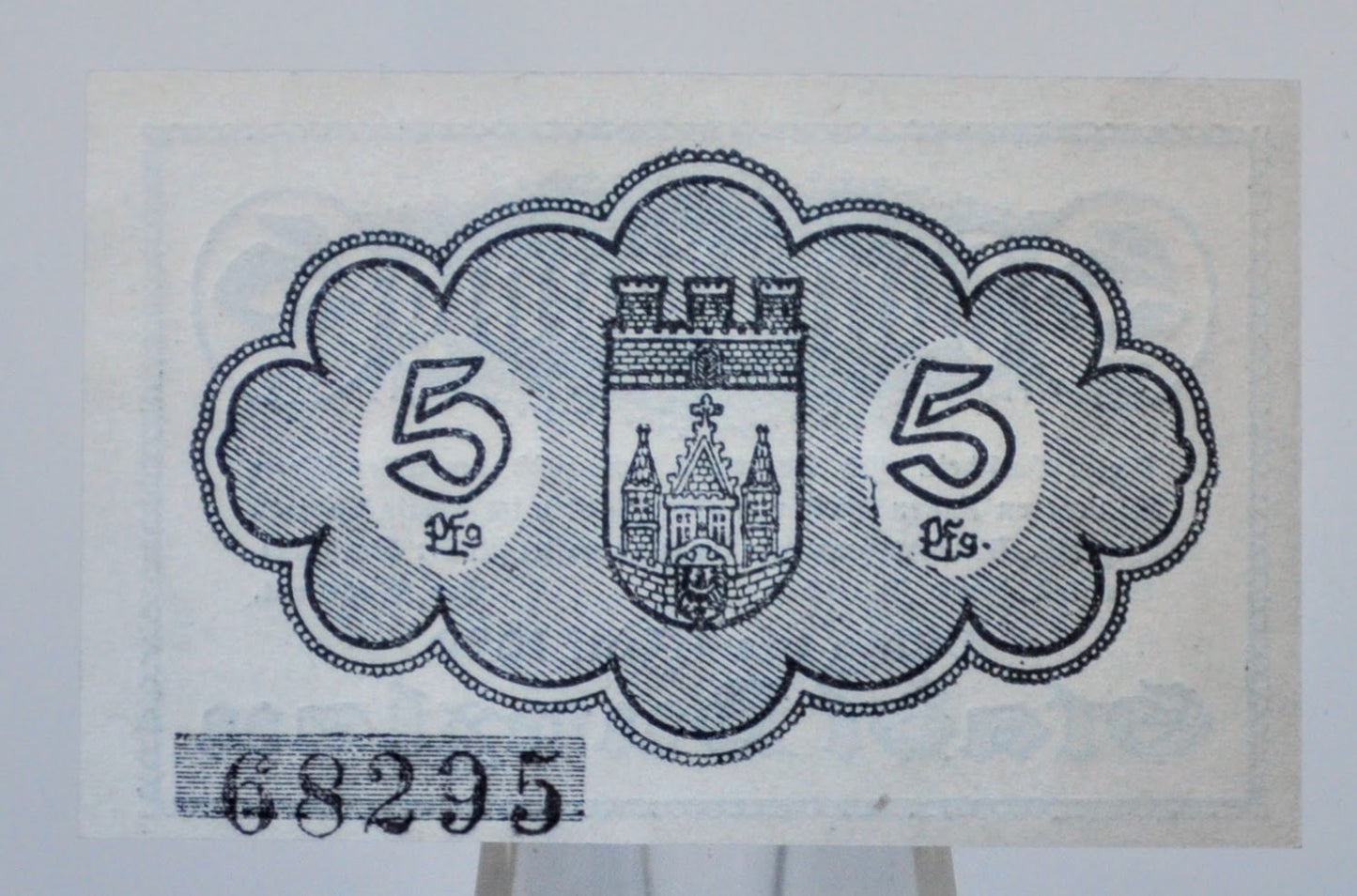 1918 Bunzlau Prussia 5 Pfennig Notgeld - German-Occupied Prussia - Rarer Early Issue - 1918 Five Pfennig German Emergency Note