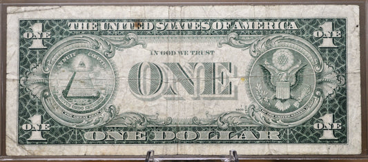 1935-H Fancy Solid Repeating Serial Silver Cert 1 Dollar Note - 99144444 - 1935H Blue Seal One Dollar Fancy Serial Number Note - Fr.1618