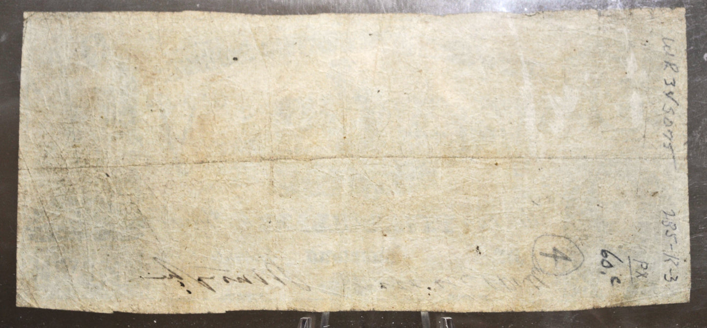 1861 Confederate States of America 5 Dollar Note - Second Series - Rarer 1861 Richmond VA Confederacy Five Dollar Bill - T-37 / CS-37