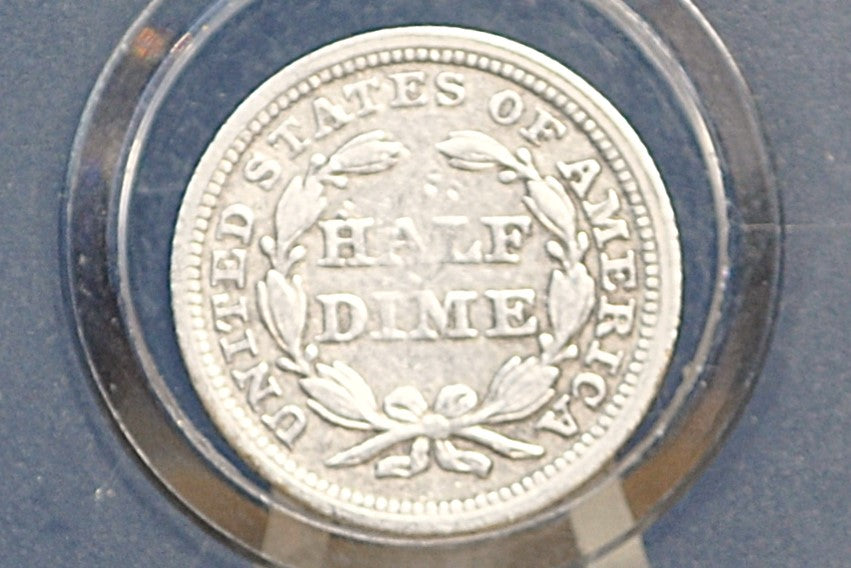 1858 Half Dime - VF - 1858 Seated Liberty Half Dime - Early American Coin - 1858 Silver Half Dime Liberty Seated 1858
