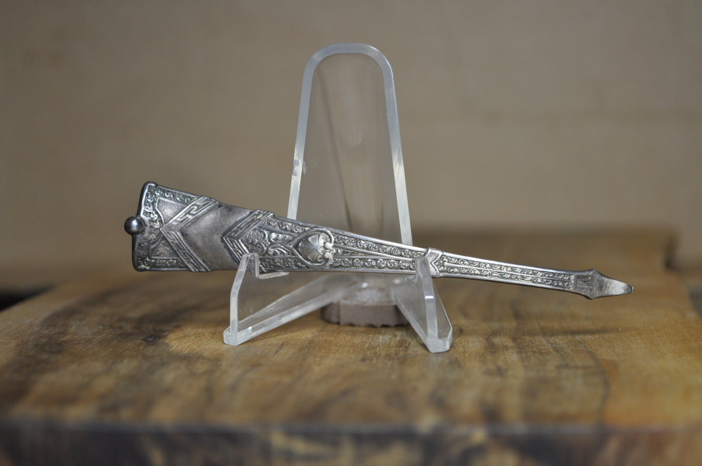 Sterling George Shiebler Amaryllis Pattern Altered Oyster/Mussel Shucker/Orange Peeler - Stamped and Tested Sterling Silver - 4.16 Inches