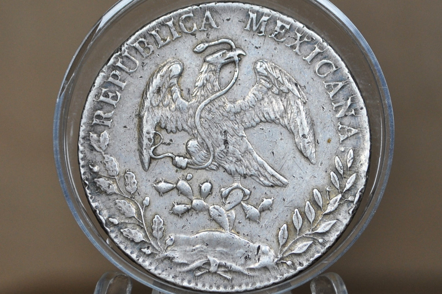 1894 Silver 8 Reales Mexico - XF - Mexican Eight Reales Silver Mexican Coin 1894