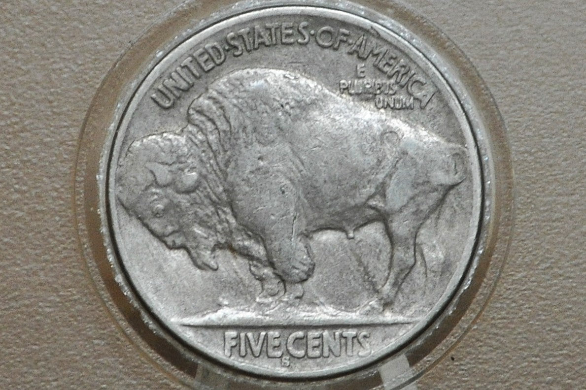 1913-S Buffalo Nickel Type 2 - XF - Key Date And Mint - 1913 S Indian Head Nickel Type 2 1913 S Type Two 1913S Nickel - Rare