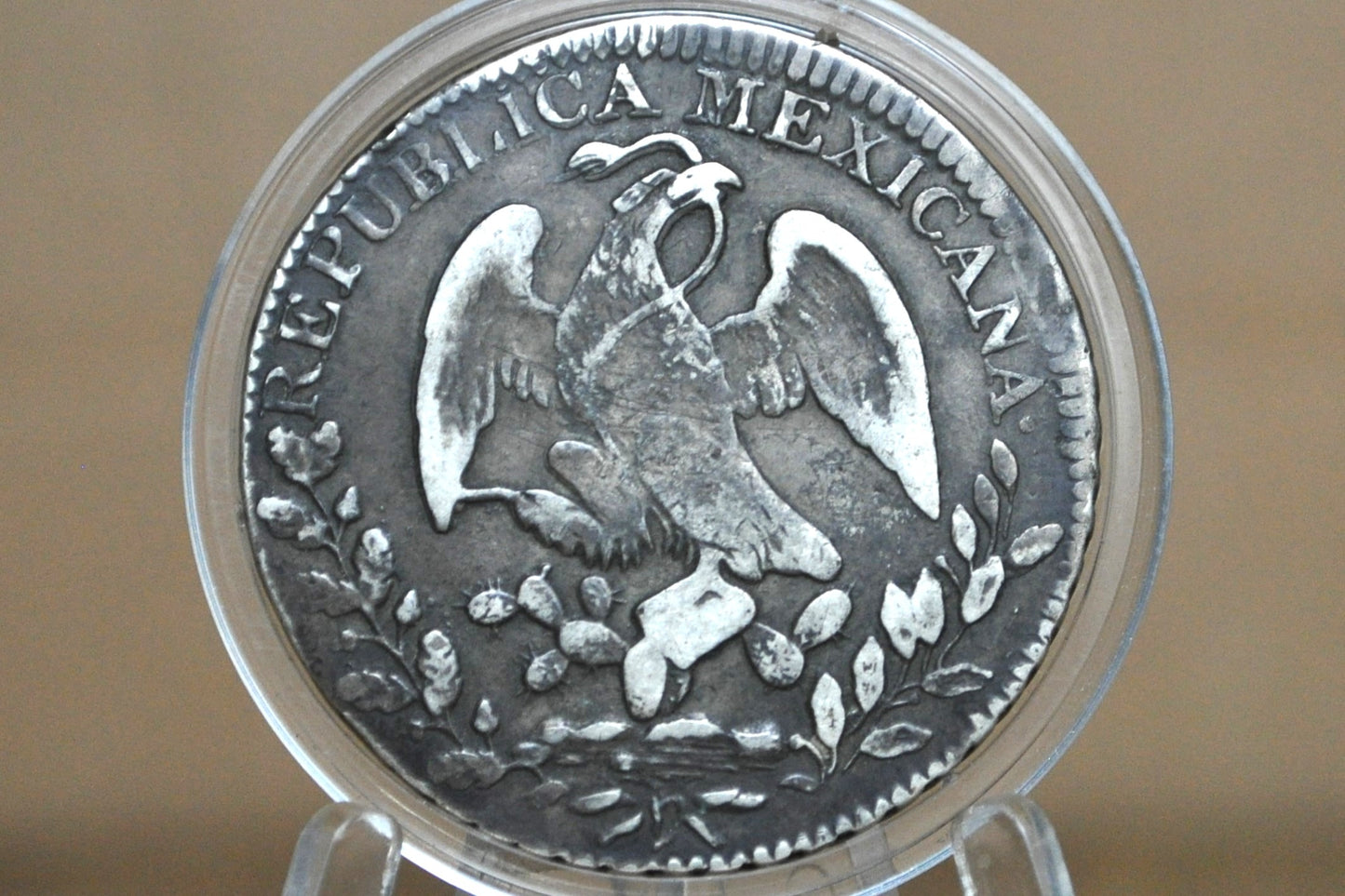 1836 Silver 8 Reales Mexico Pi JS - VF/XF (Very Fine to Extremely Fine) - Mexican Eight Reales Silver, Pieces of Eight