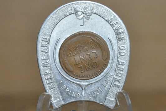 1919 Lucky Penny Good Luck Pocket Piece - Antique Lucky Penny Pocket Piece Good Luck Token 1919