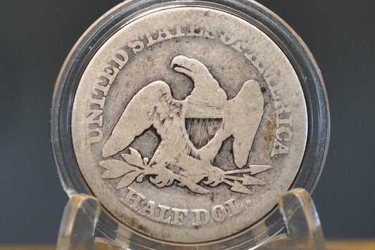 1857 Seated Liberty Half Dollar - AG - Good Type Coin / Filler Piece - 1857 Half Dollar