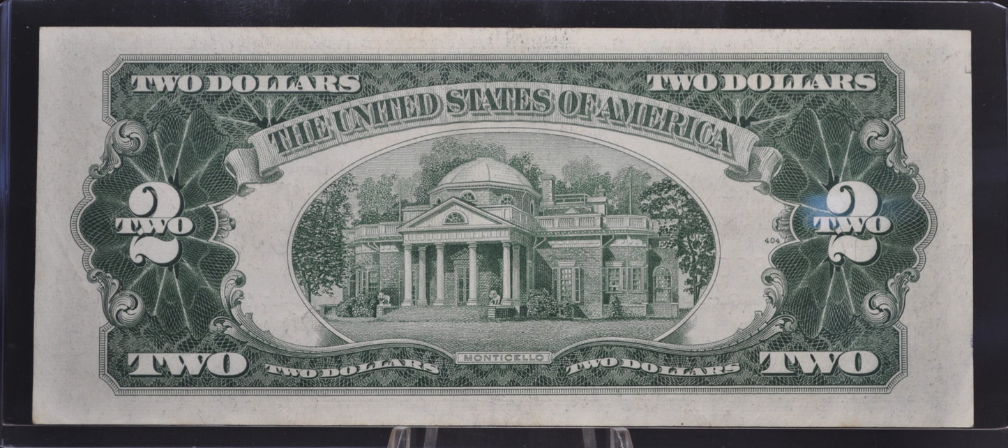 1953 STAR NOTE Red Seal 2 Dollar Star Note - AU - 1953 Two Dollar U.S. Star Note 1953 Star Note Fr#1510* 2 Dollar Red