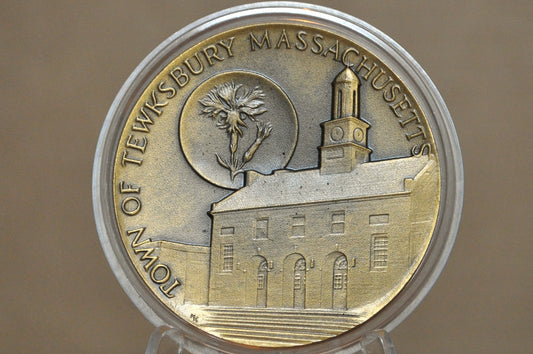 250th Anniversary Town of Tewksbury, Massachusetts, Designed by Mico Kaufman - Mico K 250th Anniversary Massachusetts Town Medallion