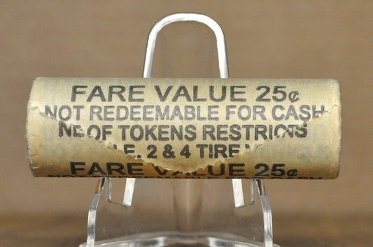 Vintage Unopened Roll of New Hampshire Transportation Tokens - Antique Transit Tokens Whole Unopened Roll NH