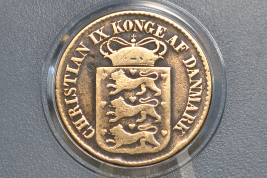 Rare 1883 Danish West Indies 20 Cent - Only 210,000 made - Great Coin for a Collection, Affordable Price, Low Mintage
