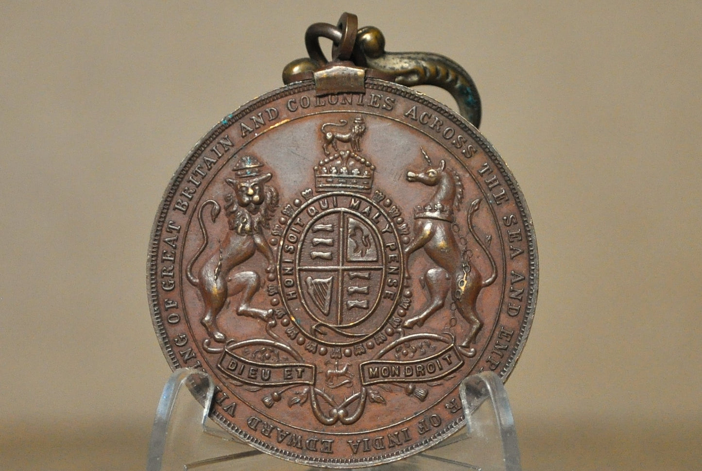 King Edward VII and Queen Alexandra Coronation Medal 1902 - Official King Edward VII Coronation Souvenir