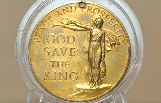 1937 King George VI and Queen Elizabeth Coronation Commemorative Medal - British Coronation Souvenir Medal for King George VI