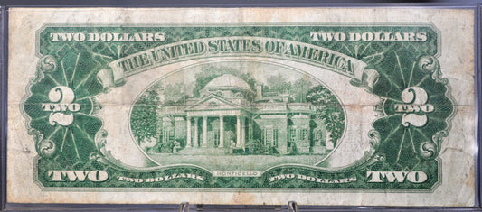 1928 Fancy Quad Repeating Serial Number 2 Dollar Banknote - 11115364 - U.S. Legal Tender - 1928 Two Dollar Red Fancy Serial Note - Fr.1501