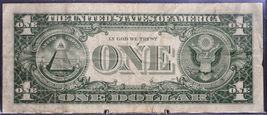 1957 Fancy Bookend Serial Number Silver Certificate 1 Dollar Note - 42724142 - 1957 One Dollar Blue Seal Fancy Serial Banknote - Fr#1619