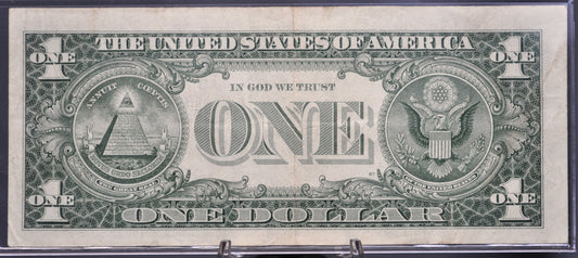 1957 Fancy Bookend Serial Number Silver Certificate 1 Dollar Note - 72514272 - 1957 One Dollar Blue Seal Fancy Serial Banknote - Fr#1619