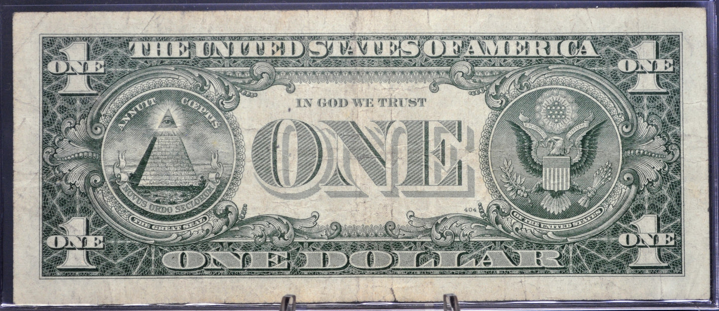 1957B Fancy Lucky 777 Repeater Serial Number Silver Certificate - 67773469 - 1957 B One Dollar Blue Seal Fancy Serial Note - Fr#1621