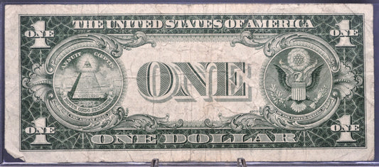 1935-D Fancy Ladder Pattern Serial Number Silver Cert Note - 66556578 - 1935D Blue Seal Narrow One Dollar Fancy Serial Note - Fr.1613N