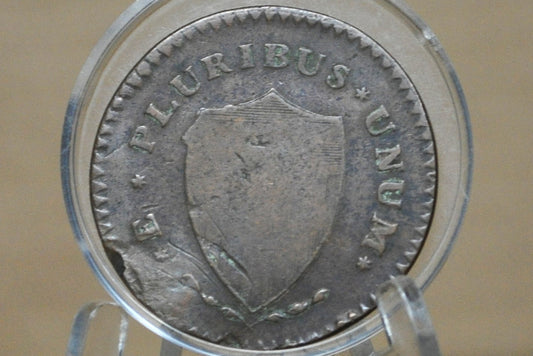 1787 New Jersey Copper - F/VF - Rare US Coin 1 Cent 1787 Colonial Issue Cent, NJ Copper Horse's Head with Plow