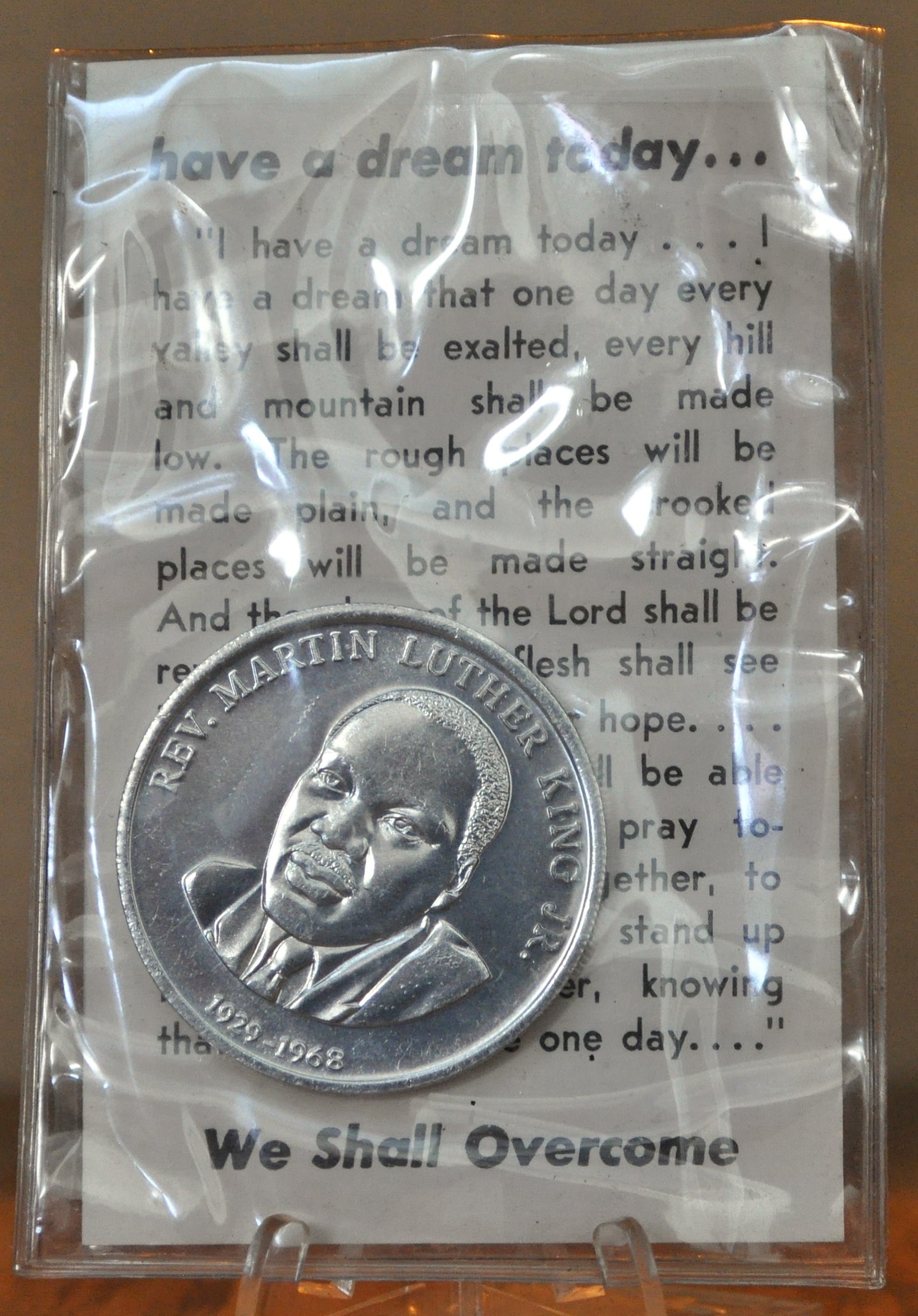 Dr. Martin Luther King, Jr Commemorative Token - Dr. MLK Jr Aluminum Medallion