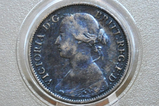 1861 Nova Scotia Half Penny - VF/XF Grade / Condition - Province of Nova Scotia 1/2 Penny 1861, Rarer Coin