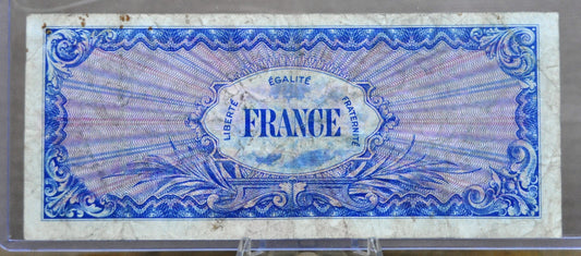 1944 France Allied Military 50 Franc Note - 2nd Issue - No Series Number - 1944 French Fifty Francs Banknote - P#122a