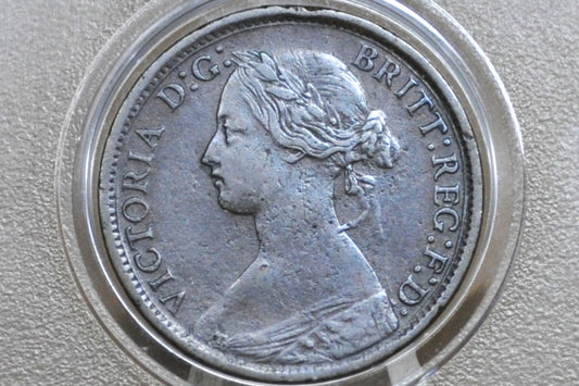 1862 Farthing Great Britain - XF/AU Details, Beautiful Coin - UK Farthing 1862 - Bronze