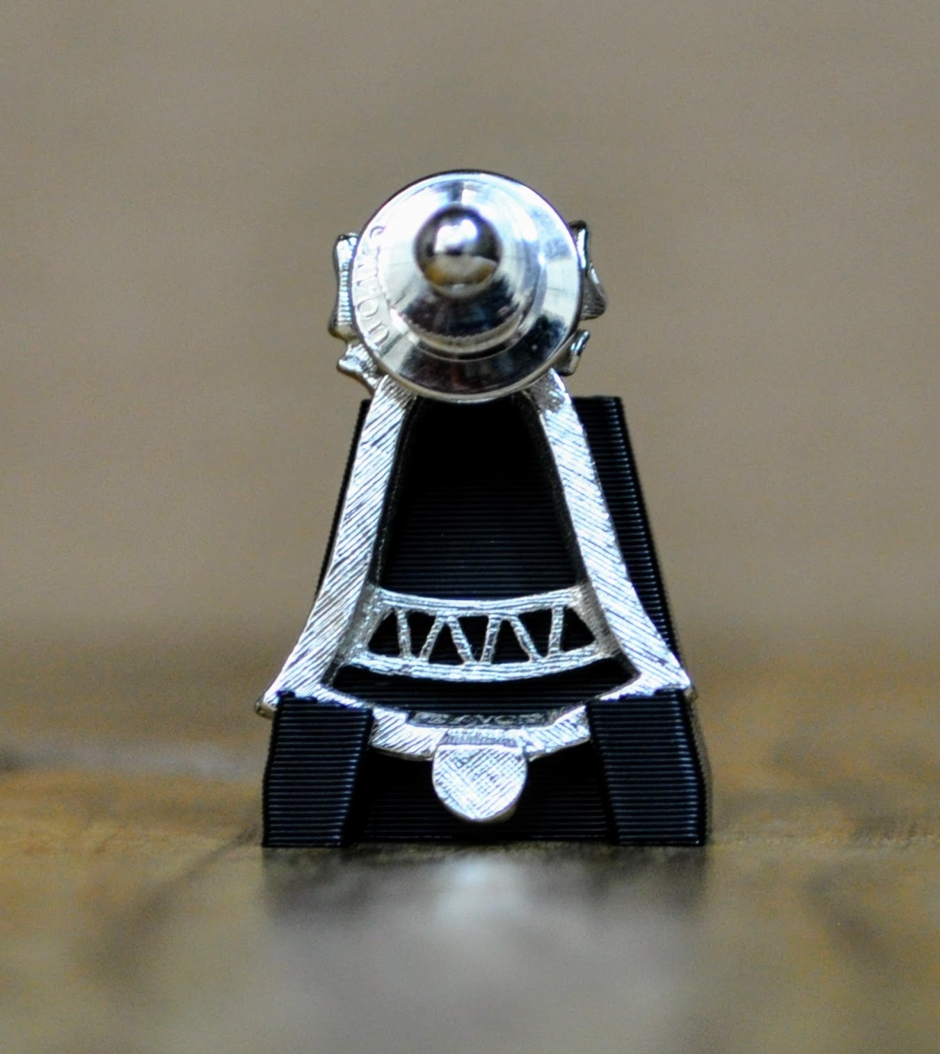 Beautiful 1980s Avon Silver Tone Holiday Bell Lapel Pin - 1.25 Inches Tall - Vintage Avon Christmas Pin