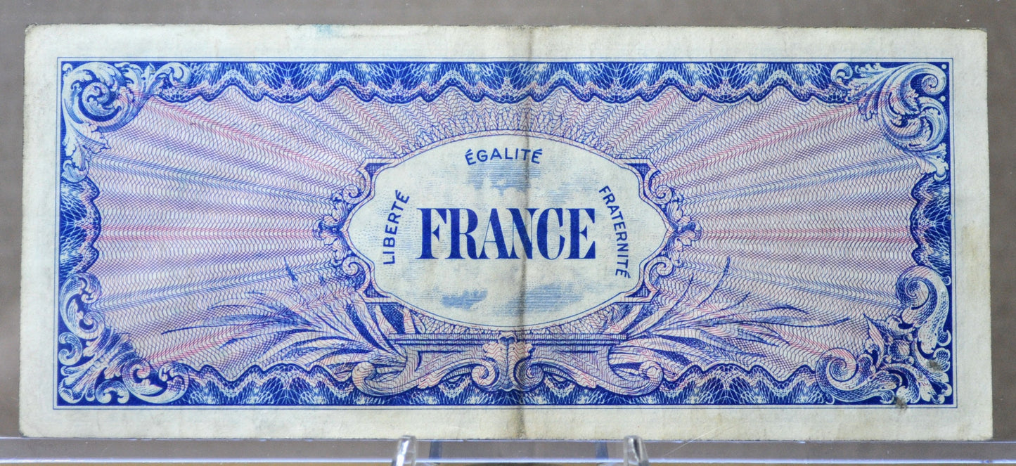 1944 France Allied Military 100 Franc Note - 2nd Issue - No Series Number - 1944 French One Hundred Francs Banknote - P#123a