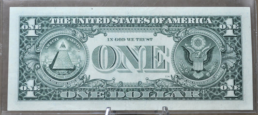 1999 Federal Reserve 1 Dollar Fancy Serial STAR Note - (H) St. Louis - 07089952 - 1999 One Dollar Green Seal Star Note - Fr#1925-H*