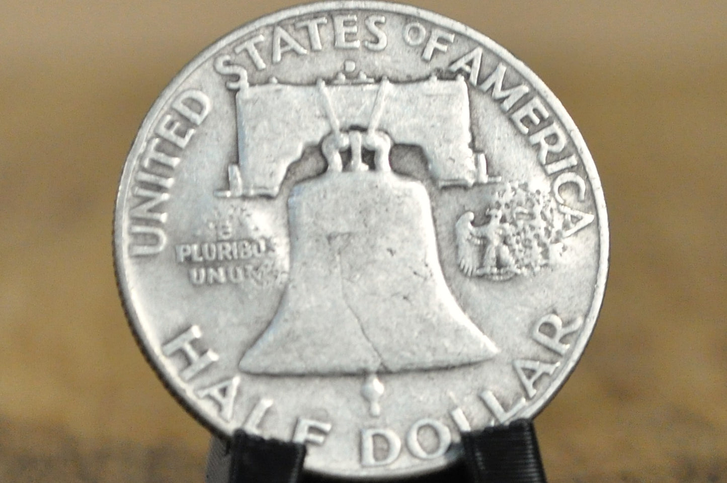 1954-D Franklin Half Dollar Counter Stamped "J, B" - Countermarked 1954 Franklin Half Dollar J B