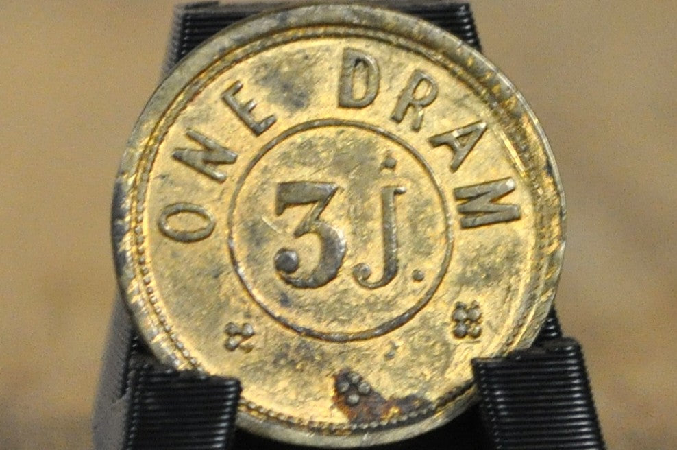 Apothecaries Weight One Dram 3J - One Dram Apothecary Weight 3J - 3J Apothecary Weight One Dram