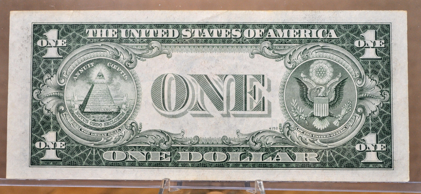 1935C Fancy Triple Duo Serial Number 1 Dollar Silver Certificate - 73399556 - 1935C One Dollar Fancy Serial Blue Seal Note - Fr.1612