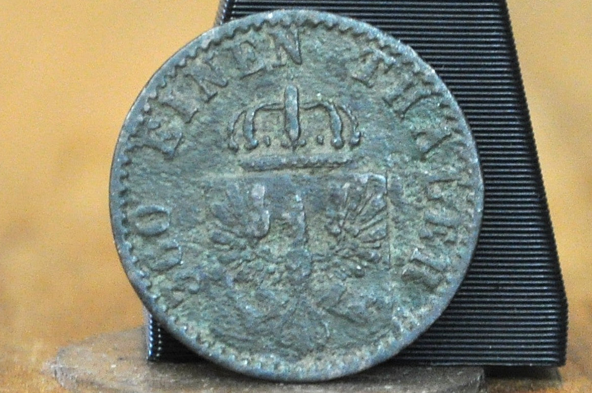 Rarer 1859 Kingdom of Prussia 1 Pfennig - Great Condition - Berlin Mint - Frederick William IV of Prussia - 1/360th Thaler -