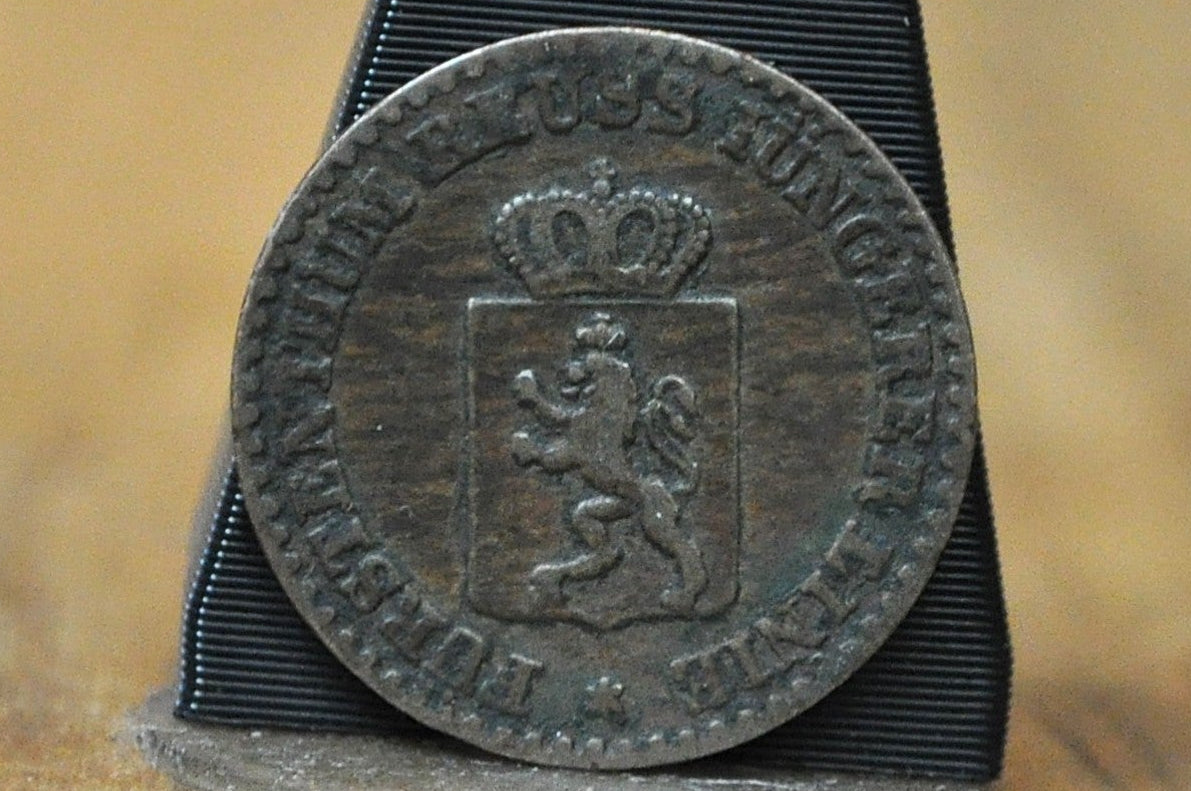 Rarer 1855 Kingdom of Prussia 1 Pfennig - XF Condition - Berlin Mint - Frederick William IV of Prussia - 1/360th Thaler -