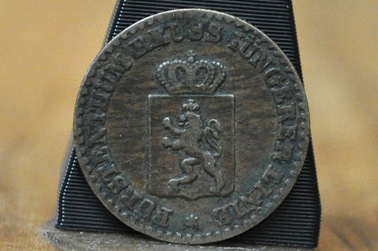 Rarer 1855 Kingdom of Prussia 1 Pfennig - XF Condition - Berlin Mint - Frederick William IV of Prussia - 1/360th Thaler -