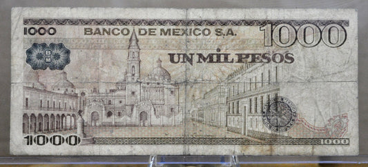 1978 Bank of Mexico 1000 Pesos Note - Series BD - Sor Juana de la Cruz Note - Rarer Early Date - 1978 Mexico One Thousand Peso Note - P#70a